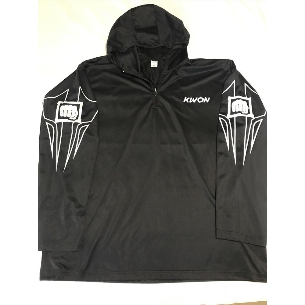 Black KWON Polyester Hoodie Size XL MEN'S Hoodie